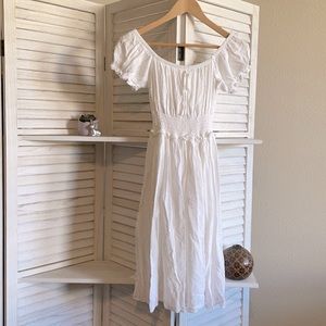 ss sun dress, white, soft and flowy